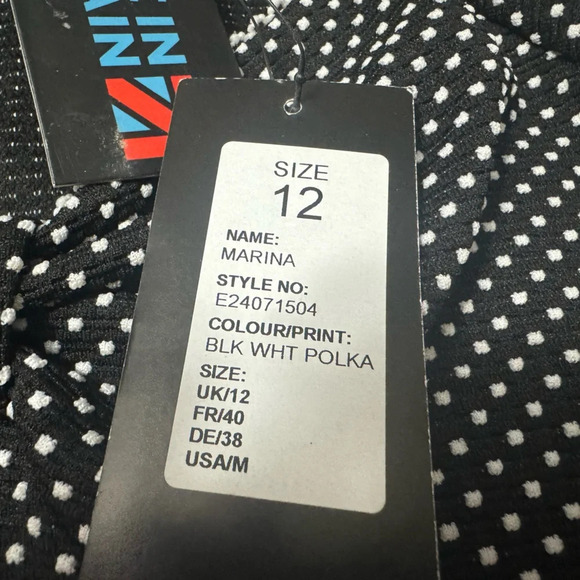 Lindy Bop Marina Dress Polka Dot Size M - Picture 7 of 11